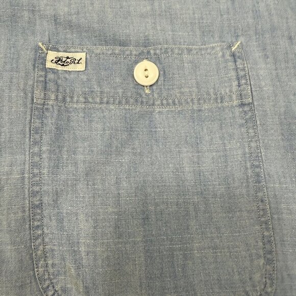 Polo Ralph Lauren Shirt Mens 2XLT Chambray Classiccore Norm - Picture 2 of 6